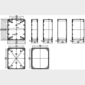 Box abs 291X241X128 grtande lg NSYTBS292412