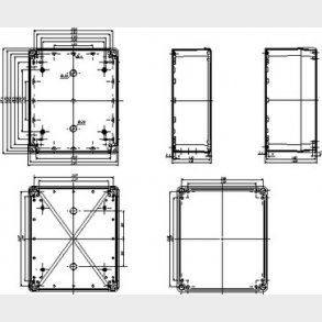 Box abs 341X291X128 grtande lg