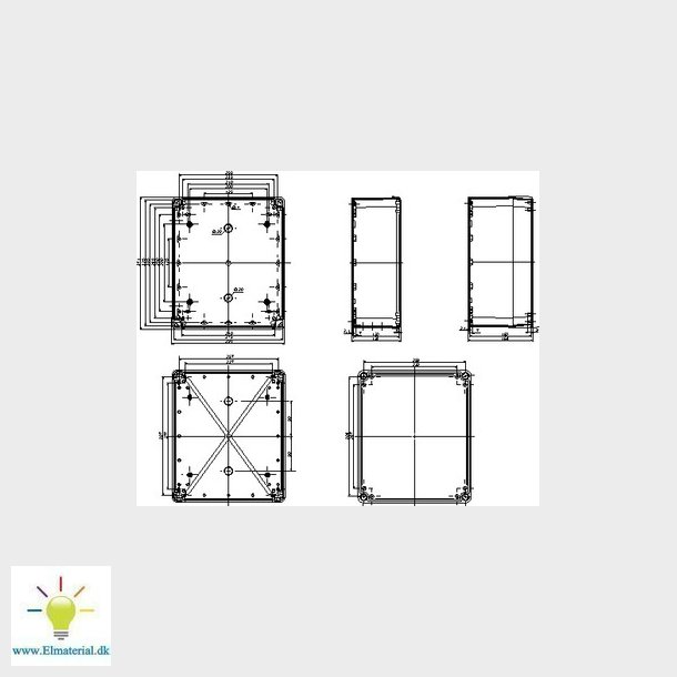 Kasse abs 341X291X128 grt lg