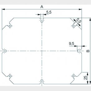 Monteringsplt stl 291X241
