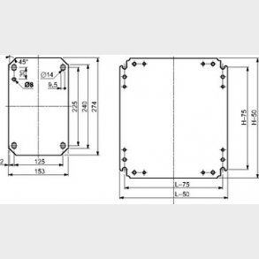 Bottenplatta galvaniserad 300X300