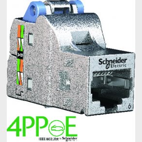 Actassi datakontakt RJ45 Cat 6 S1 STP för datauttag och patchpanel. Godkänd för 4PPoE, 1 st.