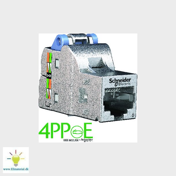 Actassi datastik RJ45 Cat 6 S1 STP til dataudtag og patchpanel. Godkendt til 4PPoE, 1 stk.