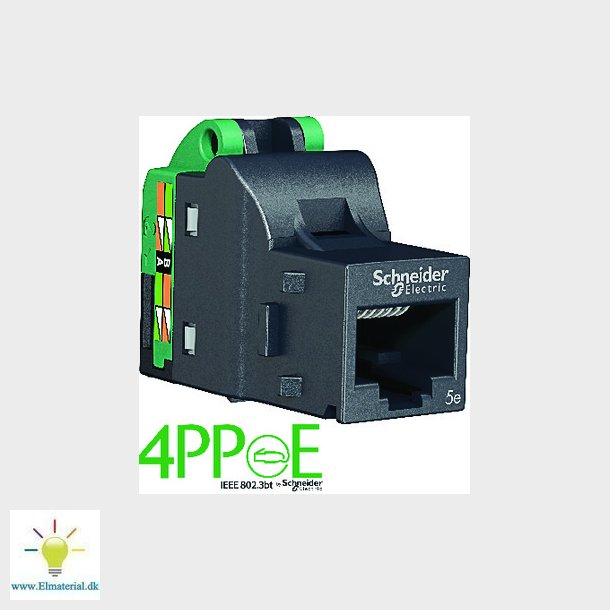 Actassi datastik RJ45 Cat 5 S1 UTP til dataudtag og patchpanel. Godkendt til 4PPoE, 12 stk.