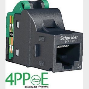 Actassi datakontakt RJ45 Cat 5 S1 UTP för datauttag och patchpanel. Godkänd för 4PPoE, 96 st.