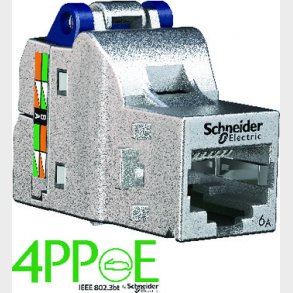 Actassi datakontakt RJ45 Cat 6A S1 STP för datauttag och patchpanel. Godkänd för 4PPoE, 96 st.