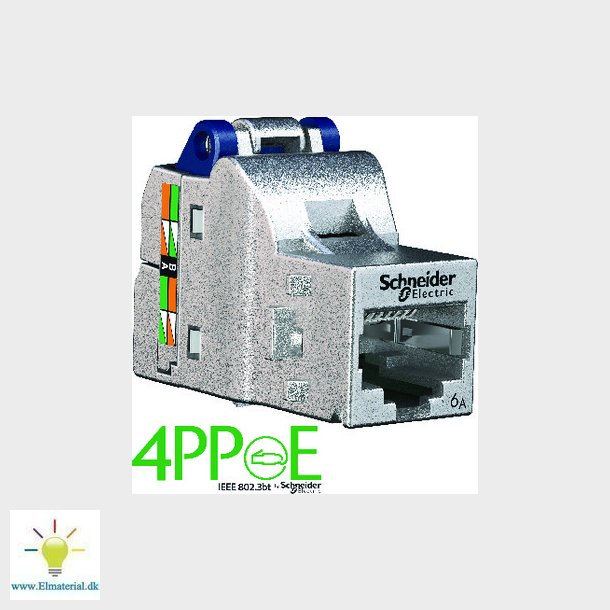 Actassi datastik RJ45 Cat 6A S1 STP til dataudtag og patchpanel. Godkendt til 4PPoE, 96 stk.