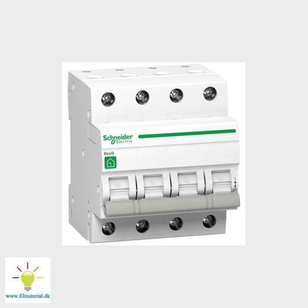 Lastadskiller eller hovedafbryder iSW 4 polet 40A til boligtavler med Wiser Energy og PowerTag 415V