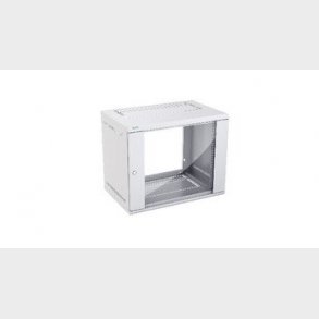 Actassi 19'' Rack 19'' Väggställ Flatpack med glasdörr BDH: 600x400x485 9HE