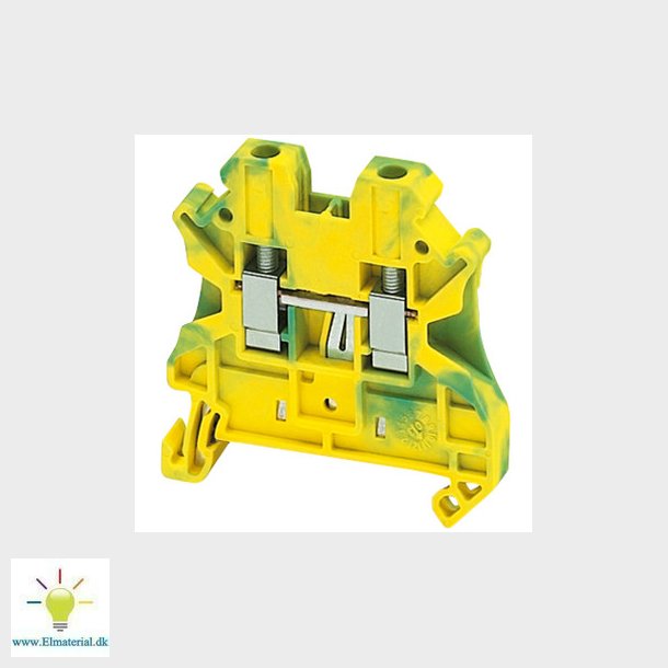 Gennemgangsklemme 4mm2, jord