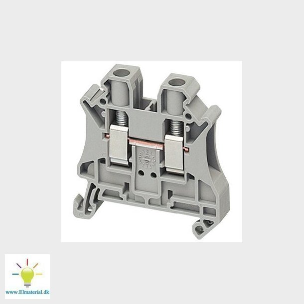 Gennemgangsklemme 6mm2, gr