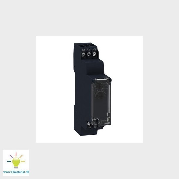 Timer 17,5mm forsinket frafald med kontrolindgang 0,1s-100t 1 C/O 5A 24VDC/24-240VAC