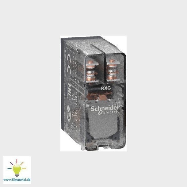 RXG stikbensrel, 2 C/O 5A og 24VDC