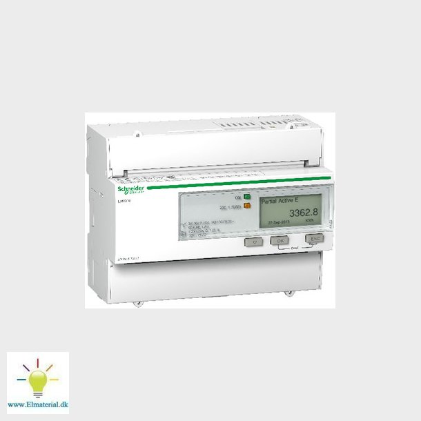 Acti9 3 faset Kilowatt-time mler til montering p DIN skinne, med tller og pulsudgang - MID certif
