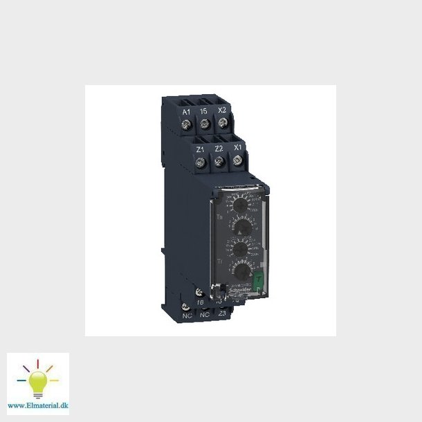 Timer asymmetrisk blinkrel taktgiver 1s-300t 1 C/O 8A 24-240V