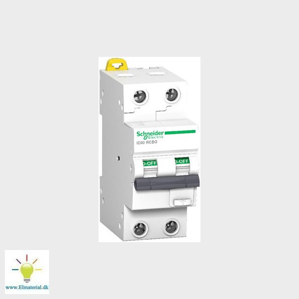 Acti9 kombiafbryder iC60 2P 10A 30mA C 10kA klasse A