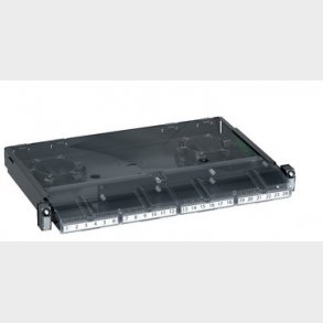 Actassi 19'' Rack patchpanel fiber QuickFix för 4 monteringsplattor 1 HE, Advance