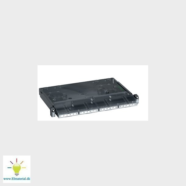 Actassi 19'' Rack patchpanel fiber QuickFix for 4 montageplader 1 HE, Advance