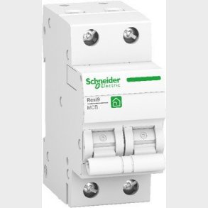 Automatsikring C-karakteristik 16A 2 Polet til boligtavler iht 60898 6kA