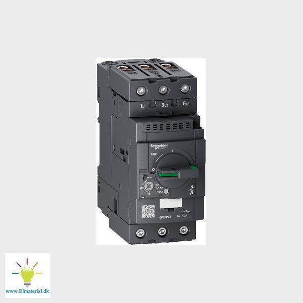 TeSys GV3 motorvrn 3P 62-73a thermisk/magnetisk udkoblingsrel, til din-skinne montage og med everl