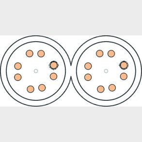 Actassi skärmad datakabel Cat 6A U / FTP 2x4P CL-MNC 550MHz 500M Dca bl, separationsklass C