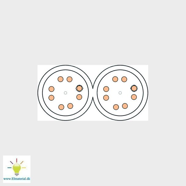 Actassi skrmet datakabel Cat 6A U/FTP 2x4P CL-MNC 550MHz 500M Dca bl, separationsklasse C