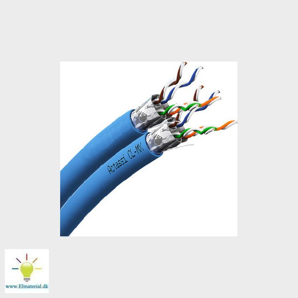 Actassi skrmet datakabel Cat 6A F/FTP 2x4P CL-MX 550MHz 500M Dca bl, separationsklasse C