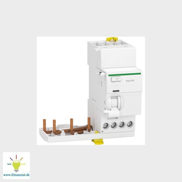 Acti9 Vigi iC40 add on fejlstrmsafbryder modul 3 Pol + Nul 40A 30mA klasse A
