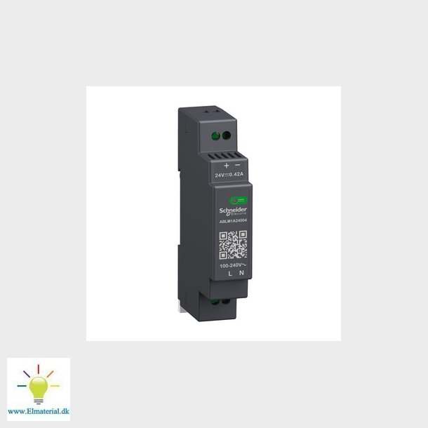 Modicon switchmode strmforsyning modular til DIN-skinne med 24 VDC 10 W-0,4 A udgang og 100-240 VAC