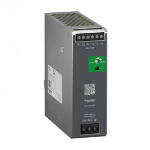 Modicon switchmode str�mforsyning optimized til DIN-skinne med 24 VDC 120 W-5 A udgang og 100-240 VA