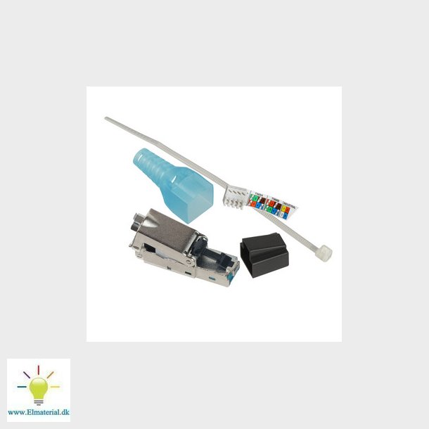 Actassi RJ45 plug Cat.6A STP til CP-link kabler (termineres uden specielvrktj)