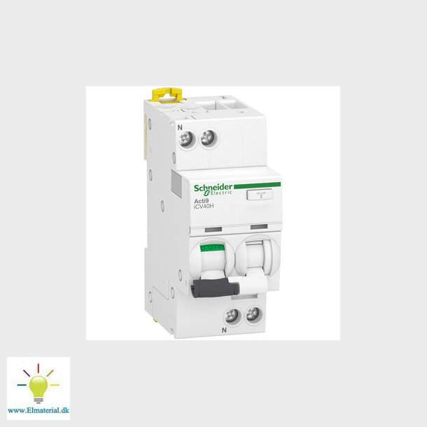Acti9 Kombiafbryder iCV40N 3P+N 10A C 30mA 6kA, kl. A, 36 mm
