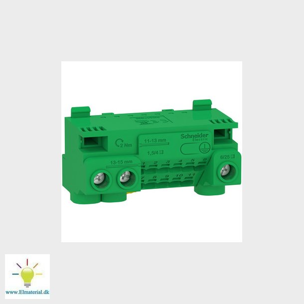 Afdkning terminalblok 3x6/25 + 11x1,5/4, ekstra tilbehr til Pragma afdkningerne ifm terminalklemm