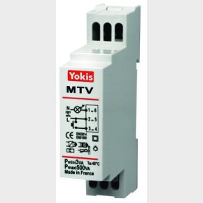 MTV500M Elektronisk lysdmper/timer med soft start/stop til Din-skinne.