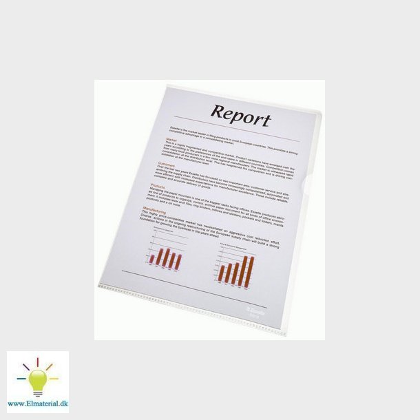 Plastomslag Esselte A4 0,105mm 100stk/pak