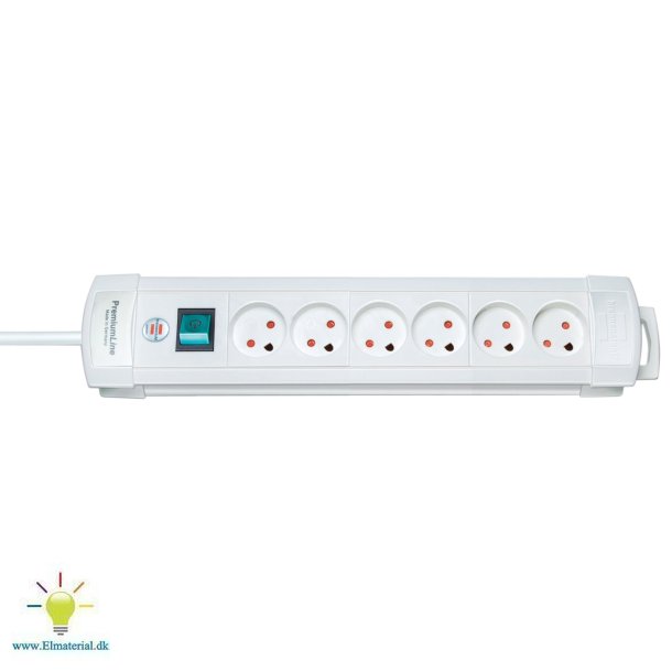 6-Stikdse Premium M/J Hvid