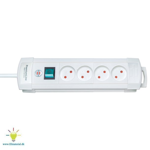 4-Stikdse Premium U/J Hvid