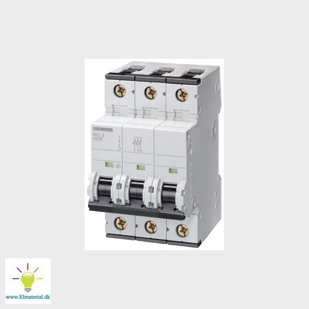 Automatsikring 10kA 3P C 6A 5SY4306-7