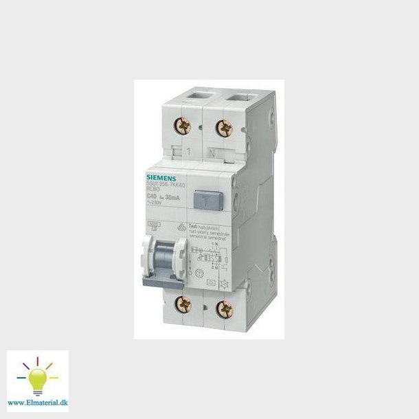Kombiafbryder type A 30mA 6kA 1 polet + nul C 16A
