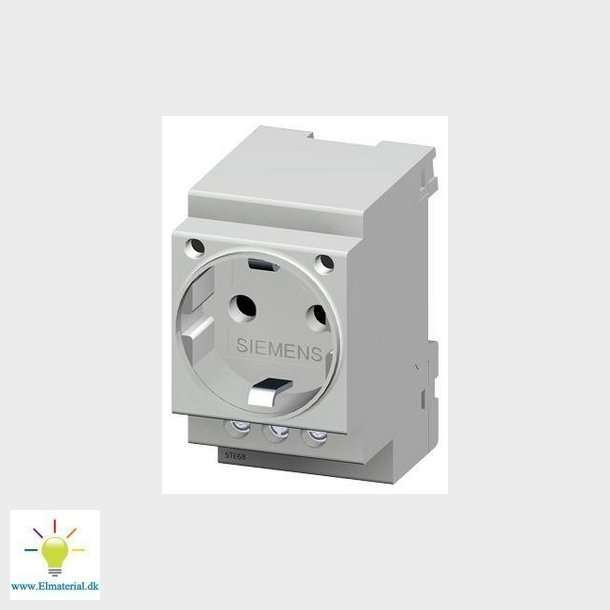 Schuko-stikdse for din-skinne