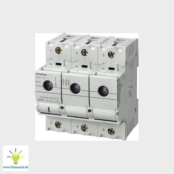 Sikringsafbryder 63A 3p+n
