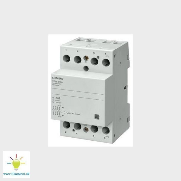 Kontaktor 4 slutte 230V 40A