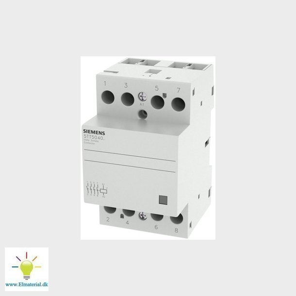 Kontaktor 4 slutte 40A UC230V brumfri