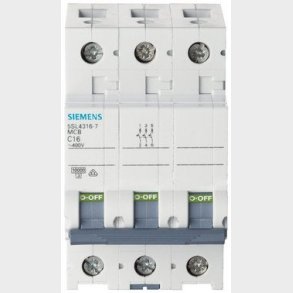 Automatsikring 10KA 3P C 16A 5SL4316-7