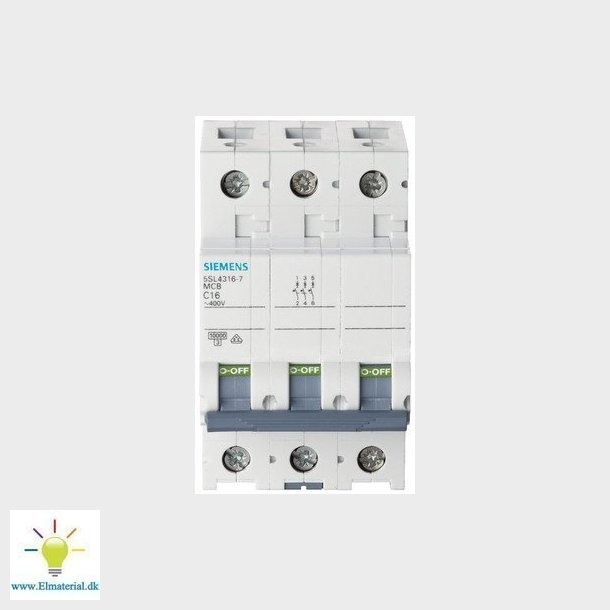 Automatsikring 10Ka 3P C 25A 5Sl4325-7