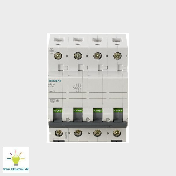 Automatsikring 10Ka 3+N-P C 6A