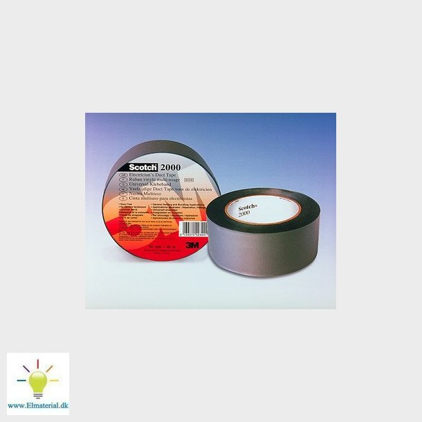 Scotch&reg; tape 2000 lysegr farve, 50 mm x 46 m, 0,15 mm tyk