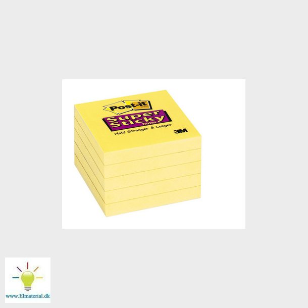 Post-it blok Super Sticky ultra gul 76x76mm 90bl. 12 blk/pk