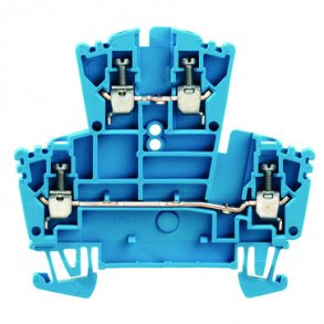 Dobbeltklemme WDK 2,5 bl� skrue/skrue 102158