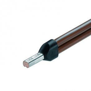 Isoleret terminalr�r H1.0 dobbelt gul P100